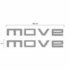 Calcos Sticker Vinilo Volkswagen Up Move - Imagen 3